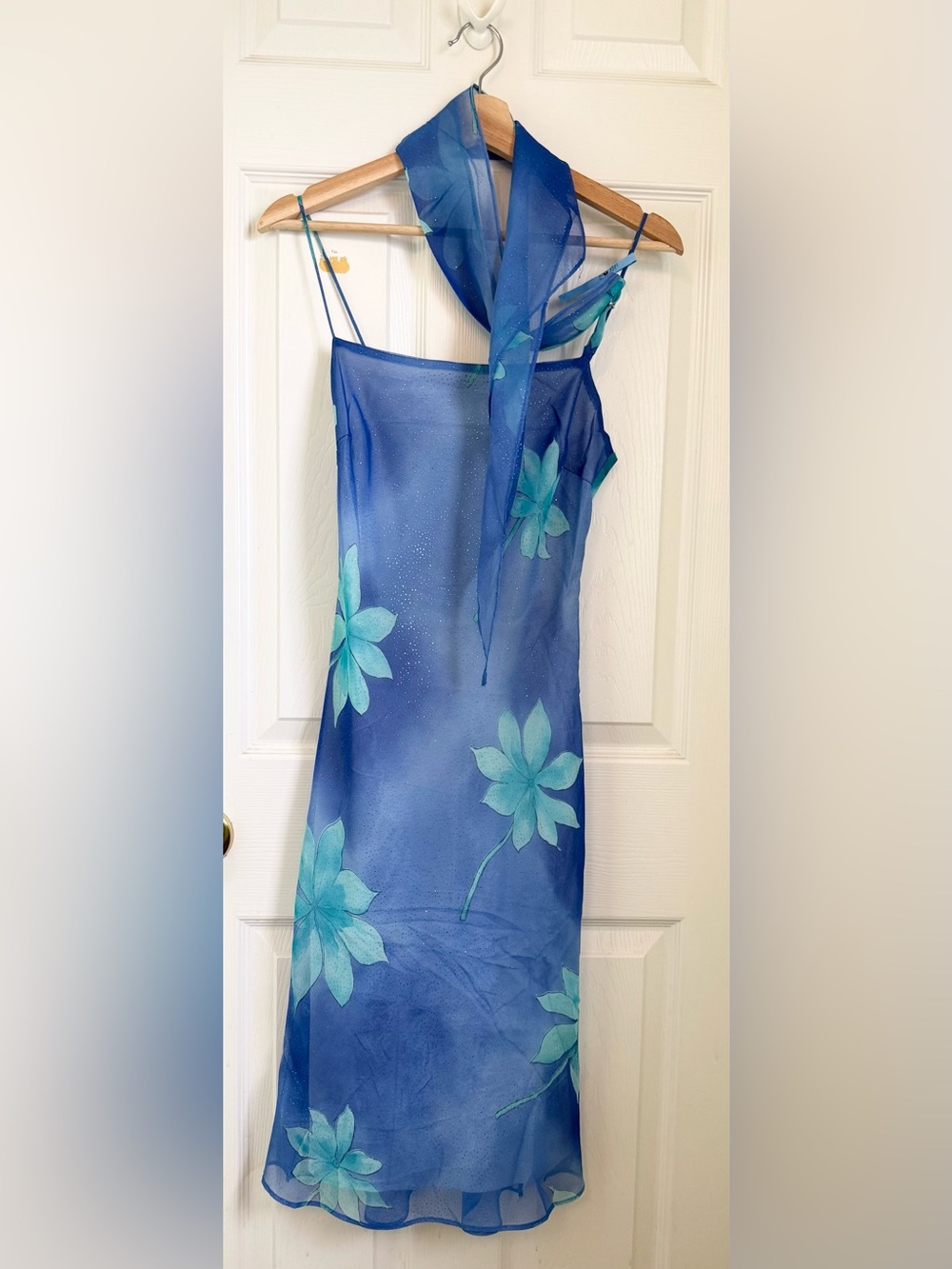 Maria Bonita Ocean Blue Floral Dress